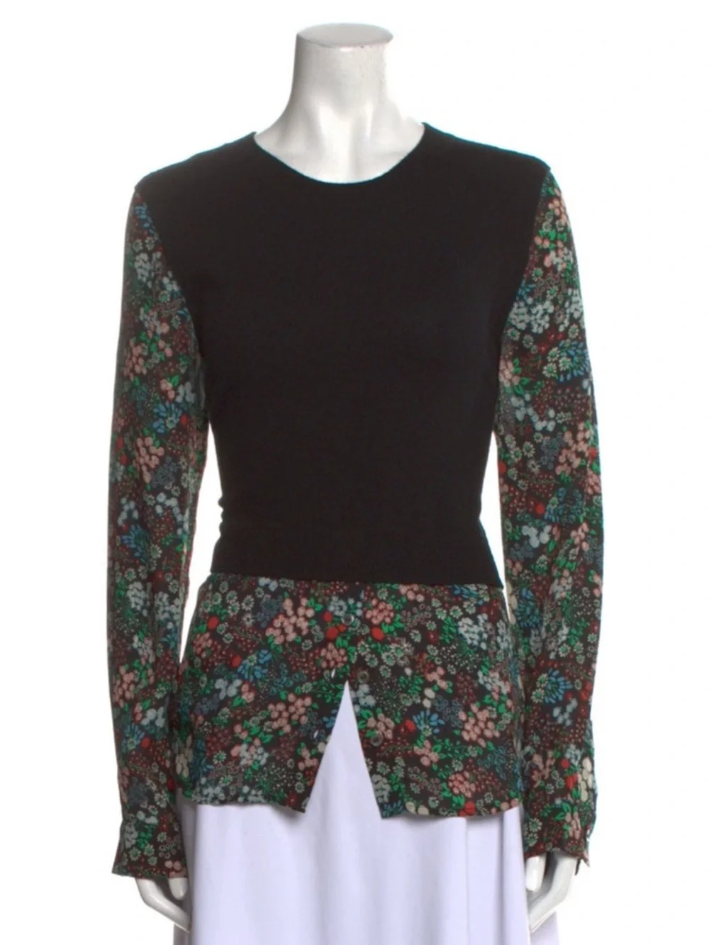 Veronica Beard Mellow Mixed-Media Cashmere Sweater ASO Lucy Hale - Picture 2 of 11